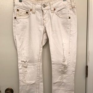 TRUE RELIGION white jeans